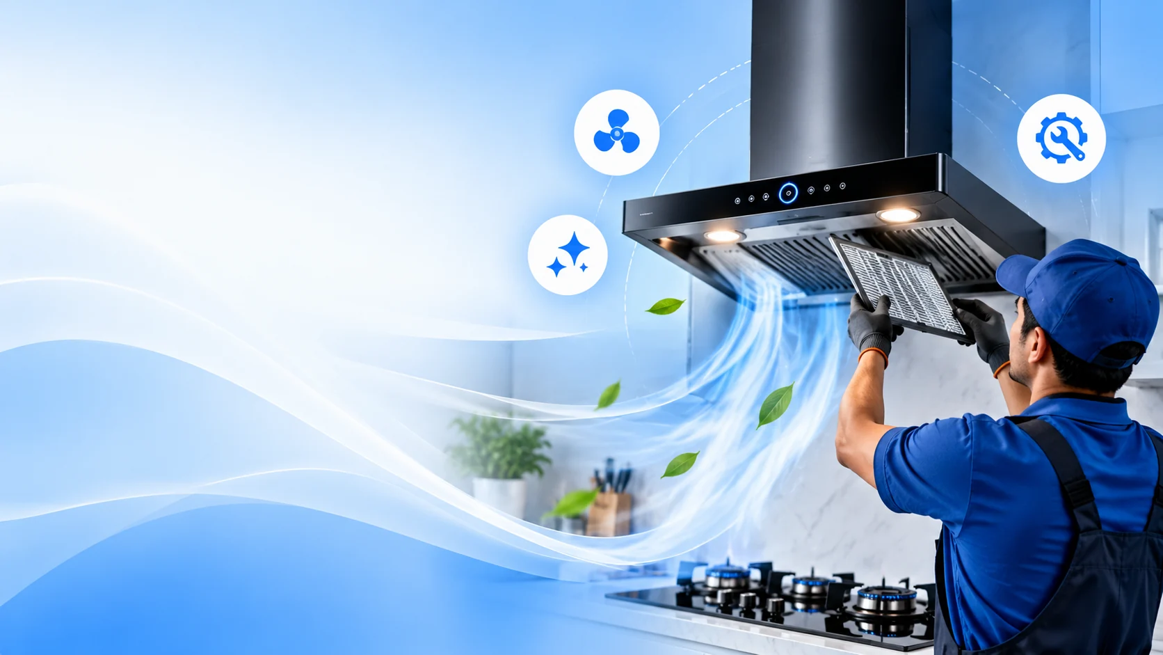 Kitchen chimney repair technician