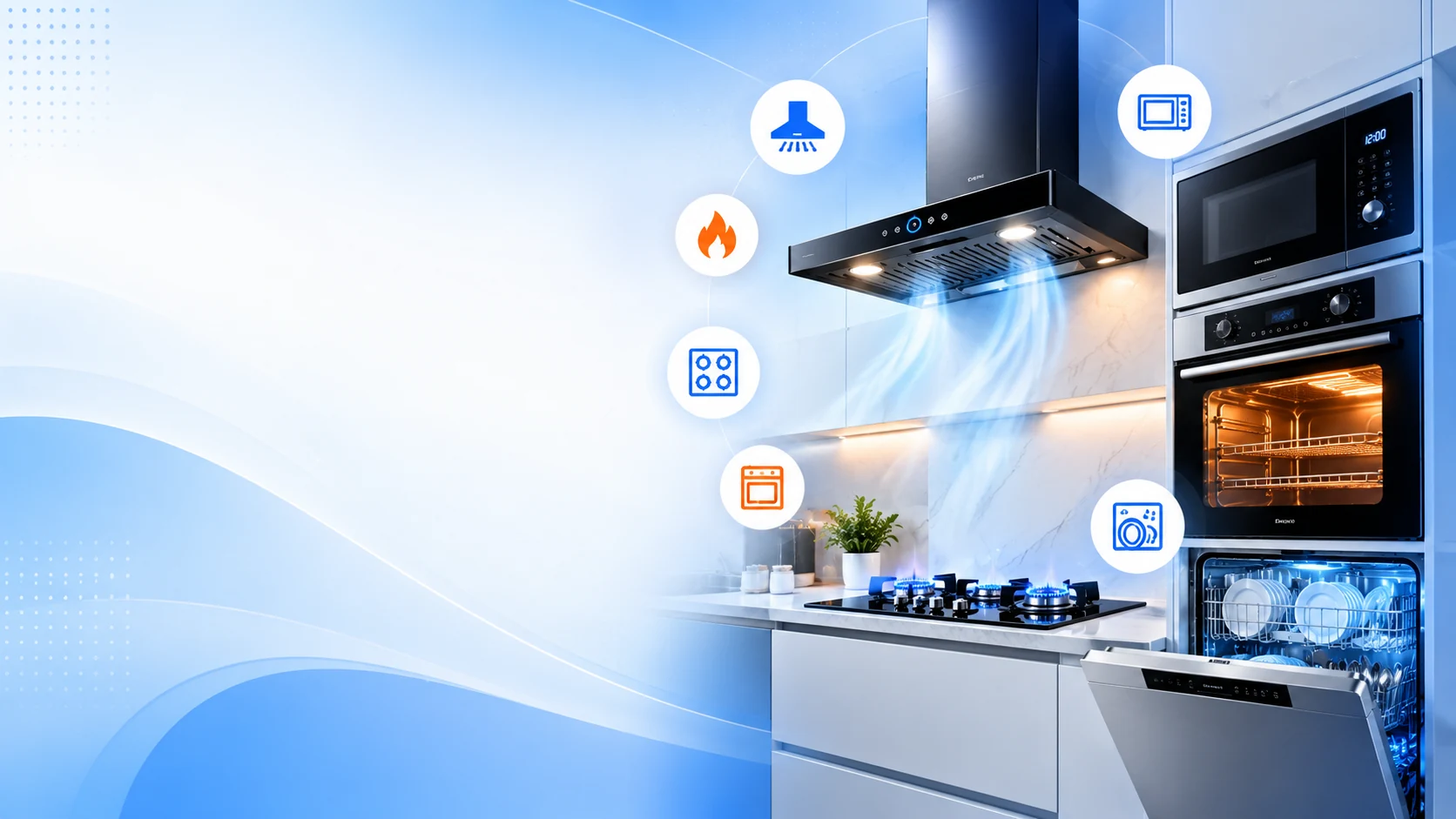 Kitchen chimney technician repairing kitchen chimney